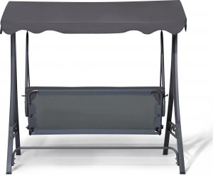 Beliani Huśtawka ogrodowa szara GARBO 5