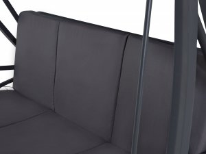 Beliani Huśtawka ogrodowa szara GARBO 7