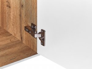 Beliani Komoda z funkcją biurka biała GORAN 8