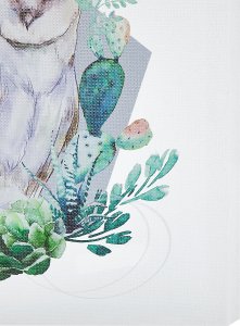 Beliani Zestaw 3 obrazów na płótnie zwierzęta 30 x 30 cm kolorowy MENAKA 4