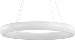 Lampa wisząca Beliani Lampa wisząca LED metalowa biała BAGO 1
