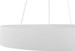 Lampa wisząca Beliani Lampa wisząca LED metalowa biała BALILI 6
