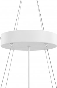 Lampa wisząca Beliani Lampa wisząca LED metalowa biała BALILI 7