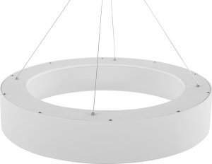 Lampa wisząca Beliani Lampa wisząca LED metalowa biała LENYA 6