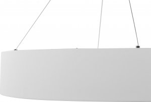 Lampa wisząca Beliani Lampa wisząca LED metalowa biała LENYA 7