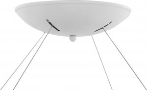 Lampa wisząca Beliani Lampa wisząca LED metalowa biała LENYA 8