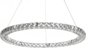 Lampa wisząca Beliani Lampa wisząca LED szklana srebrna MAGAT 1
