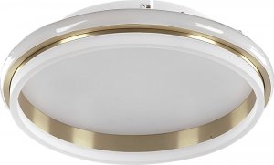 Lampa sufitowa Beliani Lampa sufitowa LED metalowa 42 cm biało-złota TAPING 1