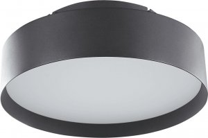 Lampa sufitowa Beliani Lampa sufitowa LED metalowa czarna MOEI 1