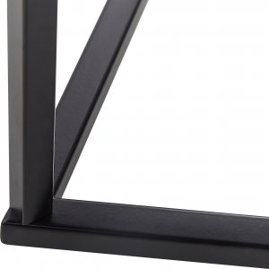 Beliani Konsola efekt marmuru biało-czarna PERRIN 5