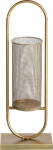 Beliani Świecznik metalowy 53 cm złoty BOHOL 1