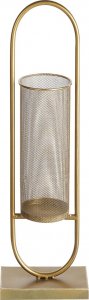 Beliani Świecznik metalowy 73 cm złoty BOHOL 1