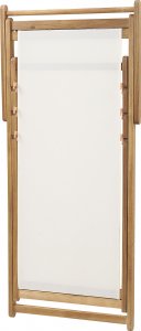 Beliani Zestaw 2 leżaków ogrodowych jasne drewno akacjowe wzór w kwiaty ANZIO 6