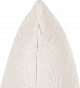 Beliani Komplet narzuta na łóżko z poduszkami tłoczona 140 x 210 cm kremowa RUDKHAN 6