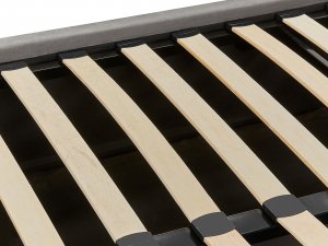 Beliani Łóżko z pojemnikiem welurowe 160 x 200 cm szare VION 8