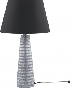 Lampa stołowa Beliani Lampa stołowa ceramiczna srebrna VILNIA 1