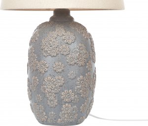 Lampa stołowa Beliani Lampa stołowa ceramiczna szaro-beżowa FERREY 5
