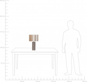 Lampa stołowa Beliani Lampa stołowa ceramiczna złota SANKURU 8