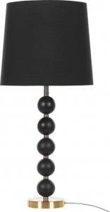 Lampa stołowa Beliani Lampa stołowa metalowa czarna ze złotym ASSONET 1