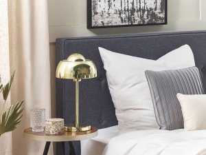 Lampa stołowa Beliani Lampa stołowa metalowa złota SENETTE 3
