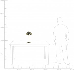 Lampa stołowa Beliani Lampa stołowa metalowa złota SENETTE 8