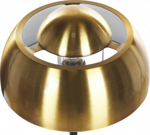 Lampa stołowa Beliani Lampa stołowa metalowa złota z czarnym SENETTE 5