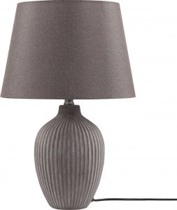 Lampa stołowa Beliani Lampka nocna ceramiczna brązowa FERGUS 1