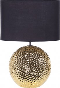 Lampa stołowa Beliani Lampka nocna ceramiczna złota NASVA 1