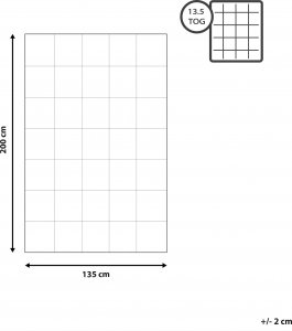 Beliani Kołdra puchowa bardzo ciepła 135 x 200 cm HARAMOSH 7