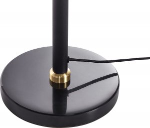 Lampa stołowa Beliani Lampka stołowa metalowa czarna MINIJA 6