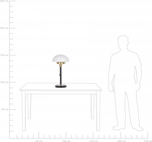 Lampa stołowa Beliani Lampka stołowa metalowa czarna MINIJA 7