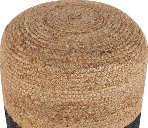 Beliani Puf 46 cm czarny DALAMA 3