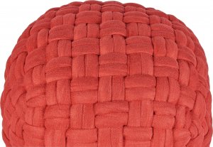 Beliani Puf welurowy 45 x 35 cm czerwony HOPA 3