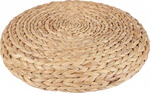 Beliani Puf z hiacyntu wodnego 40 cm naturalny WAHOO 4