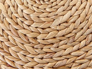 Beliani Puf z hiacyntu wodnego 40 cm naturalny WAHOO 5