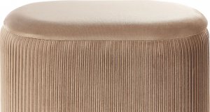 Beliani Welurowy puf ze schowkiem beżowy RICHLAND 5