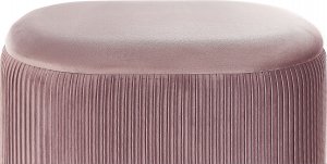 Beliani Welurowy puf ze schowkiem różowy RICHLAND 5