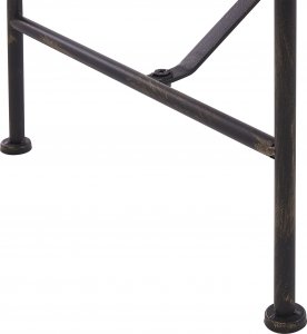 Beliani Ławka ogrodowa 130 cm czarna MILAZZO 6