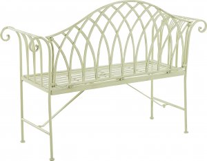 Beliani Ławka ogrodowa 130 cm jasnozielona MILAZZO 4