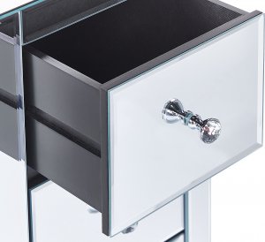 Beliani Stolik nocny lustrzany LORRIS 6