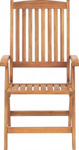 Beliani Zestaw mebli balkonowych drewno akacjowe z poduszkami kremowymi JAVA 6