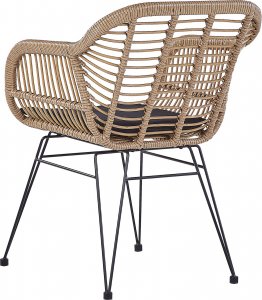 Beliani Zestaw mebli balkonowych z technorattanu naturaly TROPEA II 5