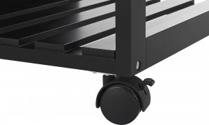 Beliani Wózek kuchenny 2 szuflady czarny BOVES 7
