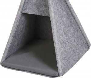Beliani Namiot tipi dla kota 35 x 40 cm szary ULUBEY 6