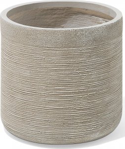 Beliani Zestaw 3 doniczek beżowy SAMOS 4