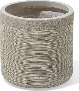 Beliani Zestaw 3 doniczek beżowy SAMOS 5