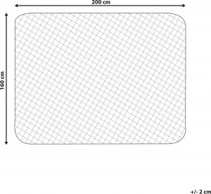Beliani Ochraniacz na materac bawełniany 160 x 200 cm PUMORI 8