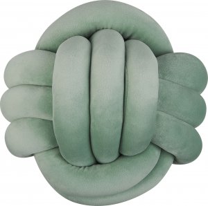 Beliani Welurowa poduszka dekoracyjna supeł 30 x 30 cm zielona MALNI 2