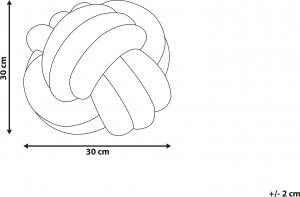 Beliani Welurowa poduszka dekoracyjna supeł 30 x 30 cm zielona MALNI 4