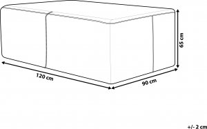 Beliani Pokrowiec ogrodowy 120 x 90 x 65 cm CHUVA 7